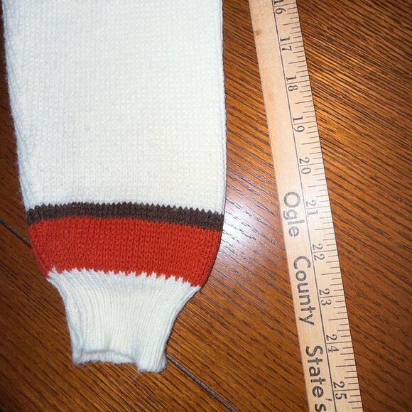 Vintage 70’s JCPenney Nordic Fair Isle Buttercream Men’s Ski Sweater Acrylic Siz - Picture 12 of 12